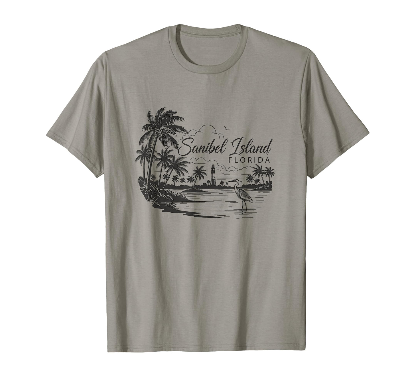 Sanibel Island Florida Artwork Design T-Shirt