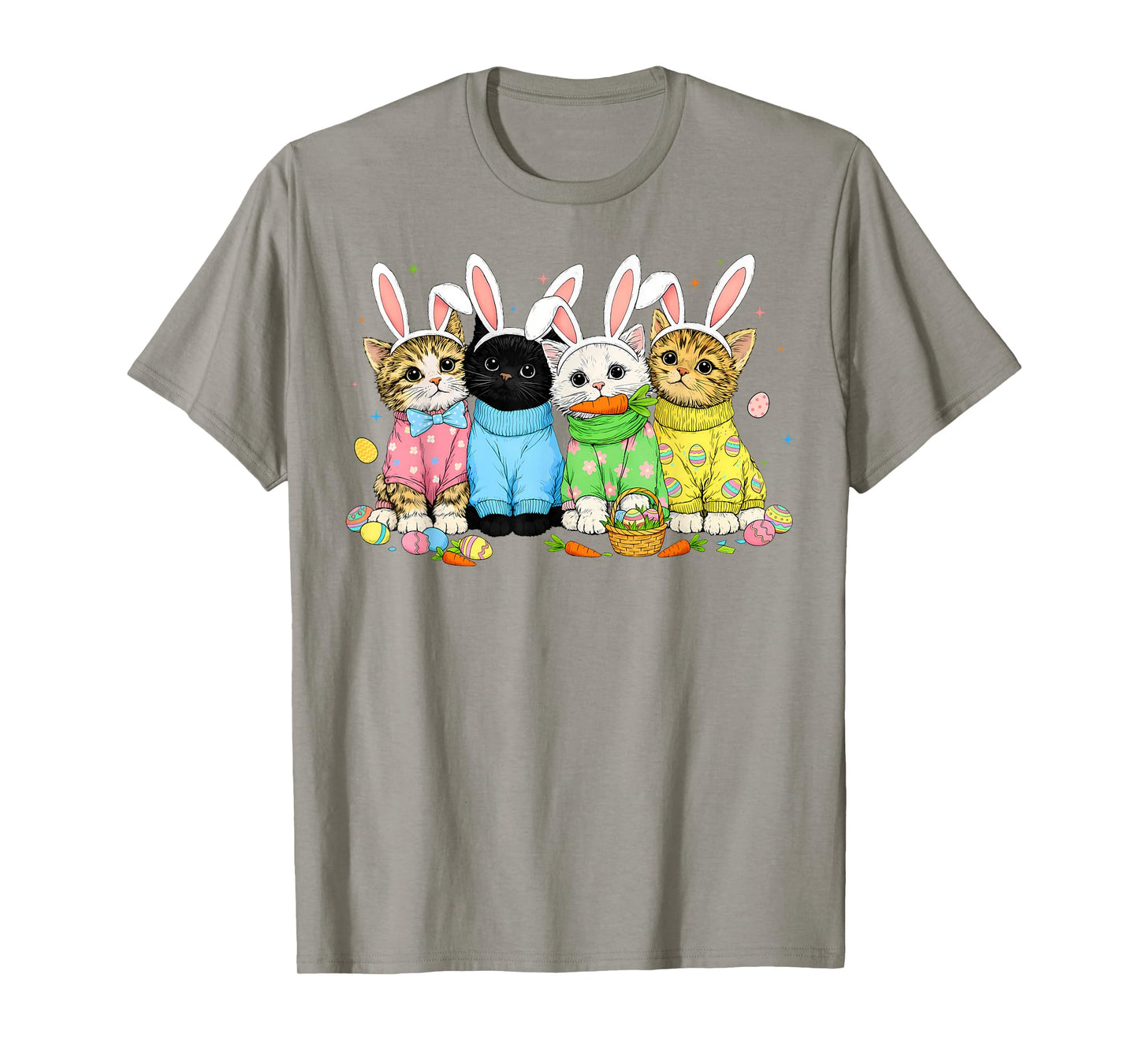 Easter Cats Bunny Rabbit for Teens Boys Girls Kids Women T-Shirt