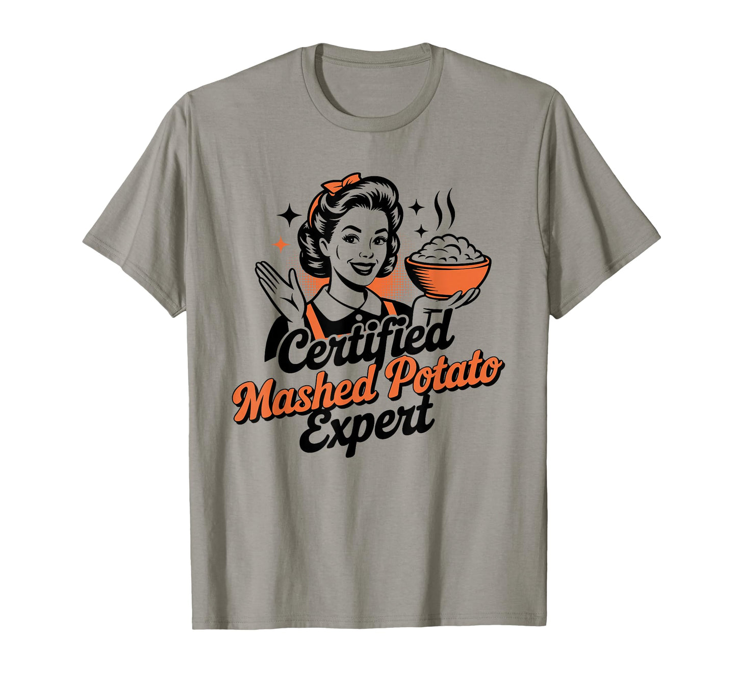 Funny Certified Mashed Potato Expert for Sweet Potato Lovers T-Shirt