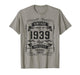 Vintage 1939 87yr 87th Birthday Gifts for Men 87 Years Old T-Shirt