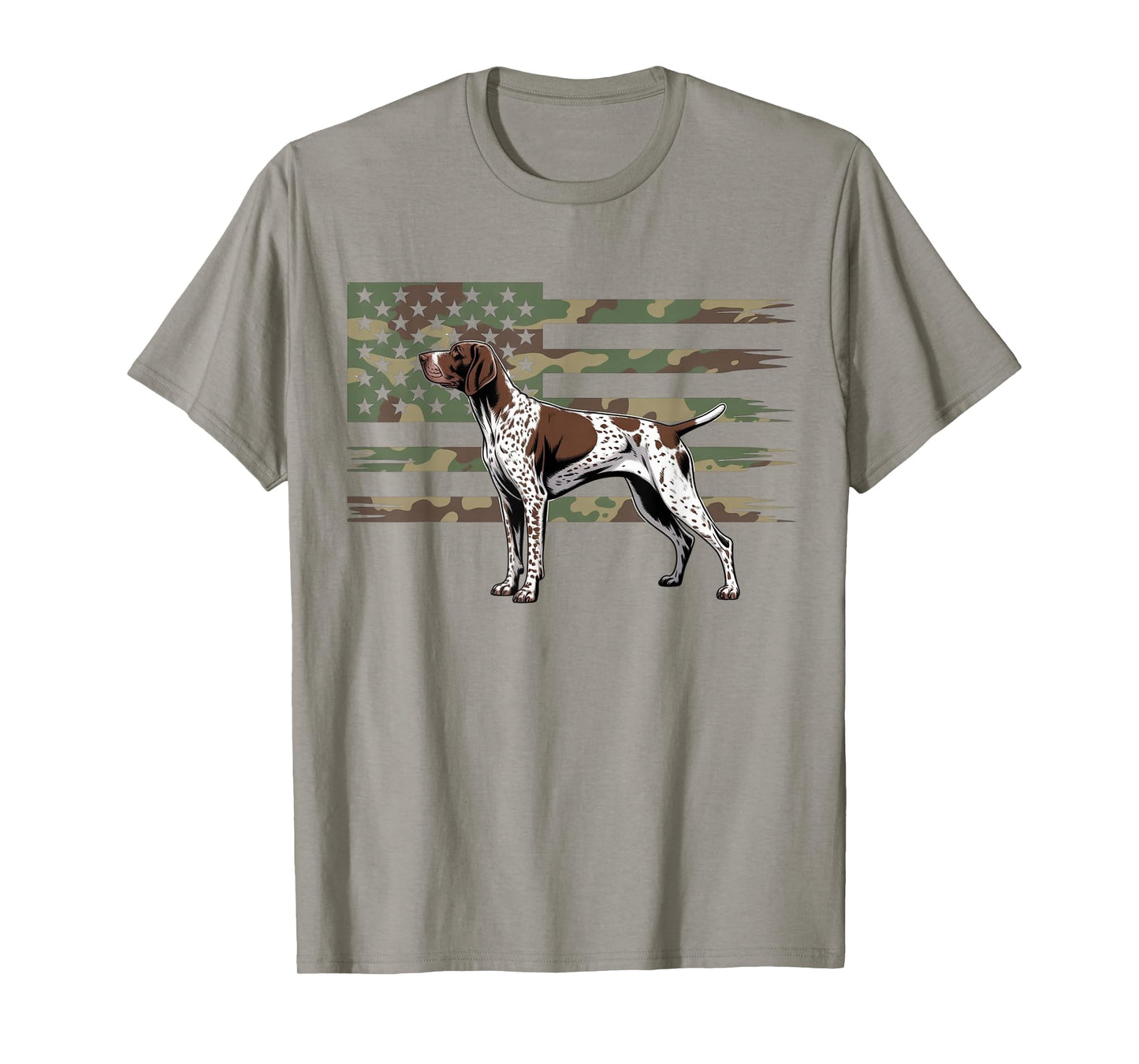 German Shorthaired Pointer Camouflage American Dogs Lovers T-Shirt