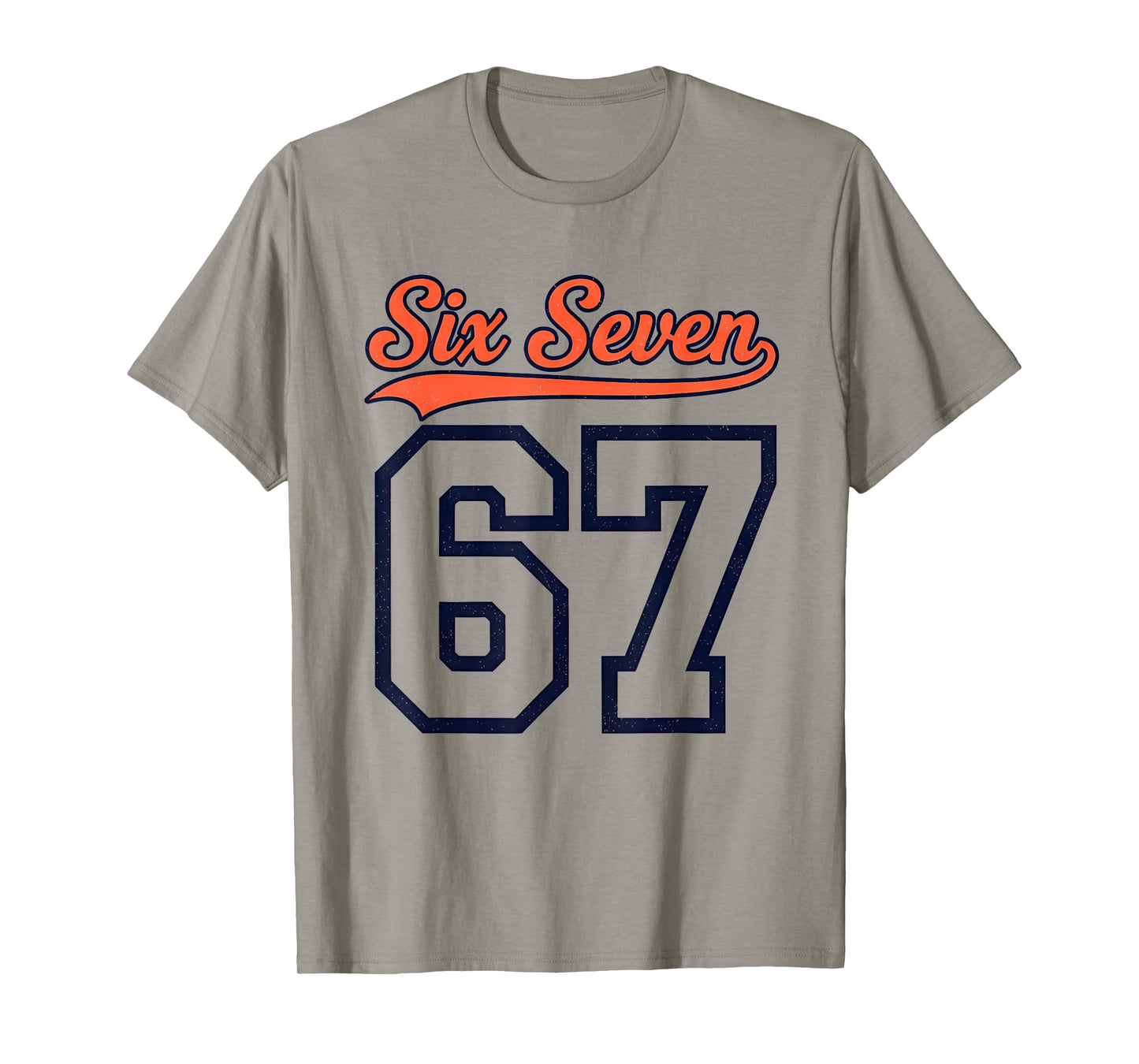 Number 67 Numbered Six Seven Baseball Jersey Style Team 67 T-Shirt