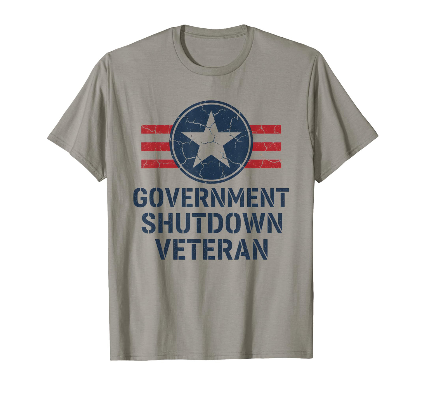 Vintage Government Shutdown Veteran T-Shirt