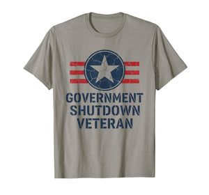 Vintage Government Shutdown Veteran T-Shirt