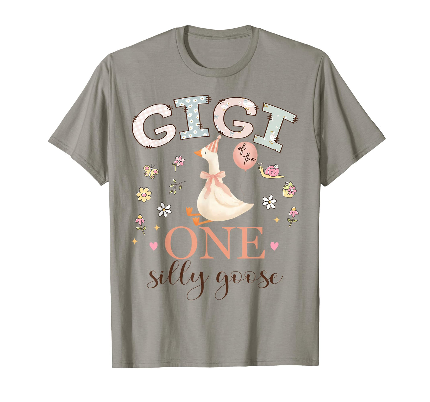 Gigi of The One Silly Goose 1st Birthday Girl Matching T-Shirt