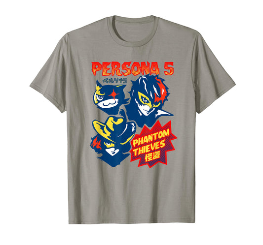 Persona 5 Comic Illustration Phantom Thieves RPG Game T-Shirt