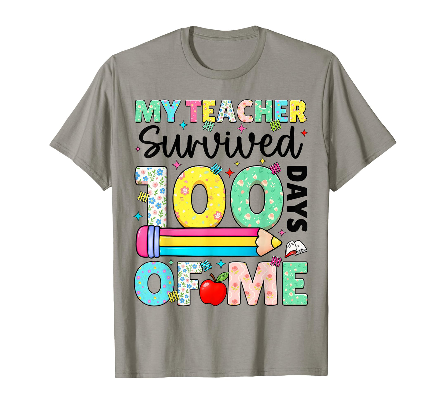My Teacher Survived 100 Day of Me 100th Day Boy Girl T-Shirt