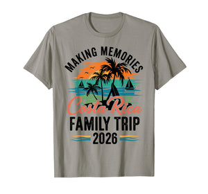Costa Retro Rica Family Trip Matching Vacation Squad 2026 T-Shirt