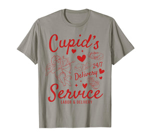 Cute Cupid's Service Labor and Delivery Nurse Valentine T-Shirt
