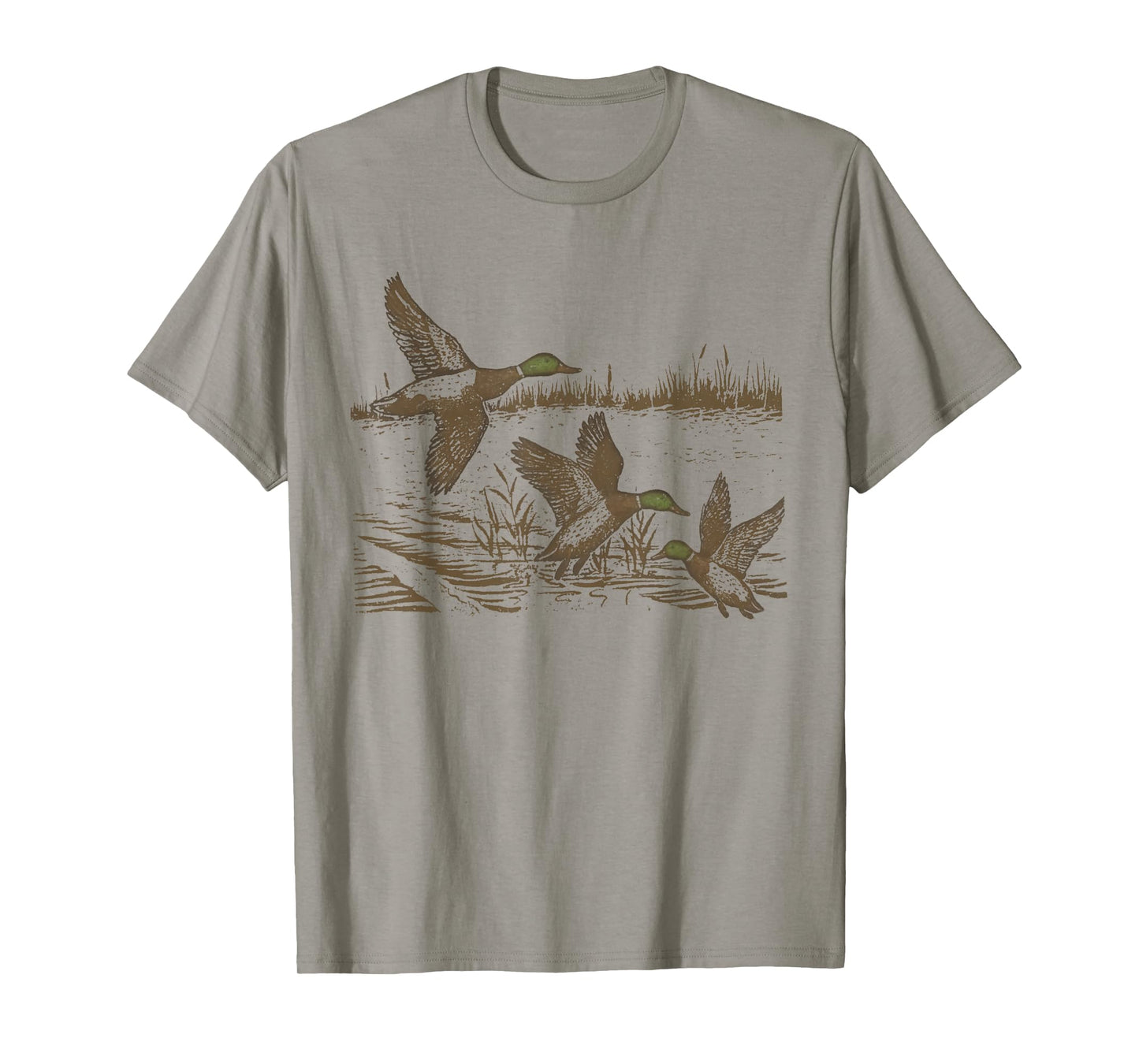 Retro Vintage Mallard Duck Waterfowl Hunting Cozy Season T-Shirt