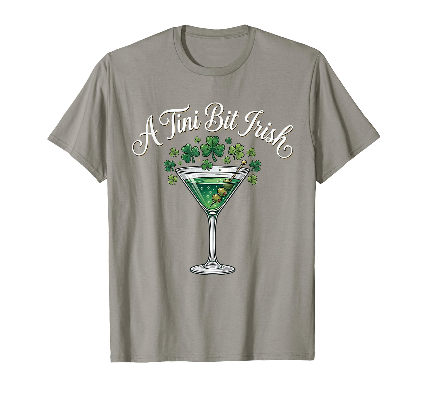 A Tiny Bit Irish Lucky Irish Girls St Patricks Day Womens T-Shirt