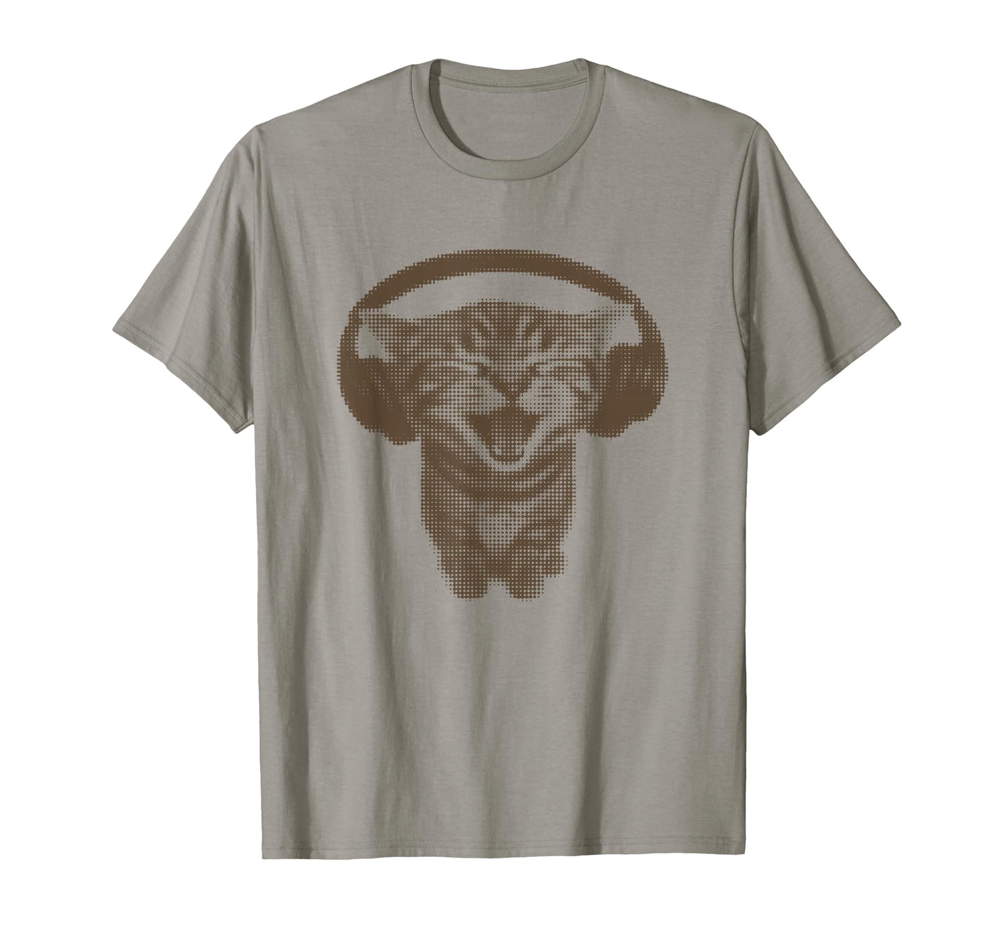 Cute Headphones Cat Funny Silly y2k Grunge Graphic T-Shirt