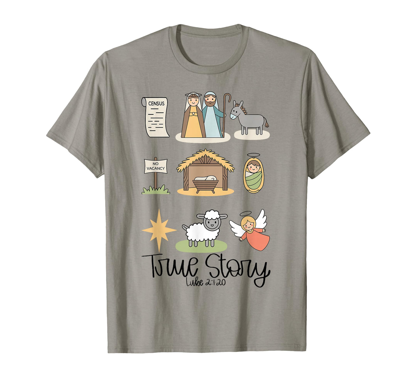 True Story Jesus Nativity Christian Christmas T-Shirt