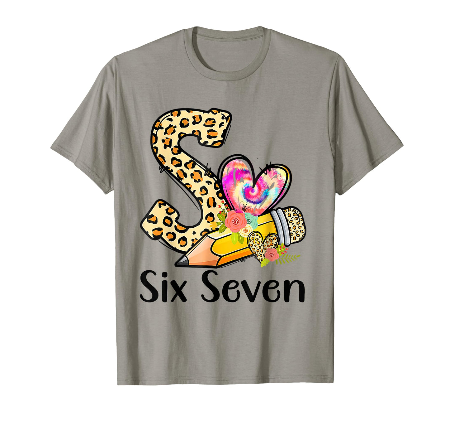 67 Shirt for Teachers 6 7 Meme Women Teacher Six Seven T-Shirt