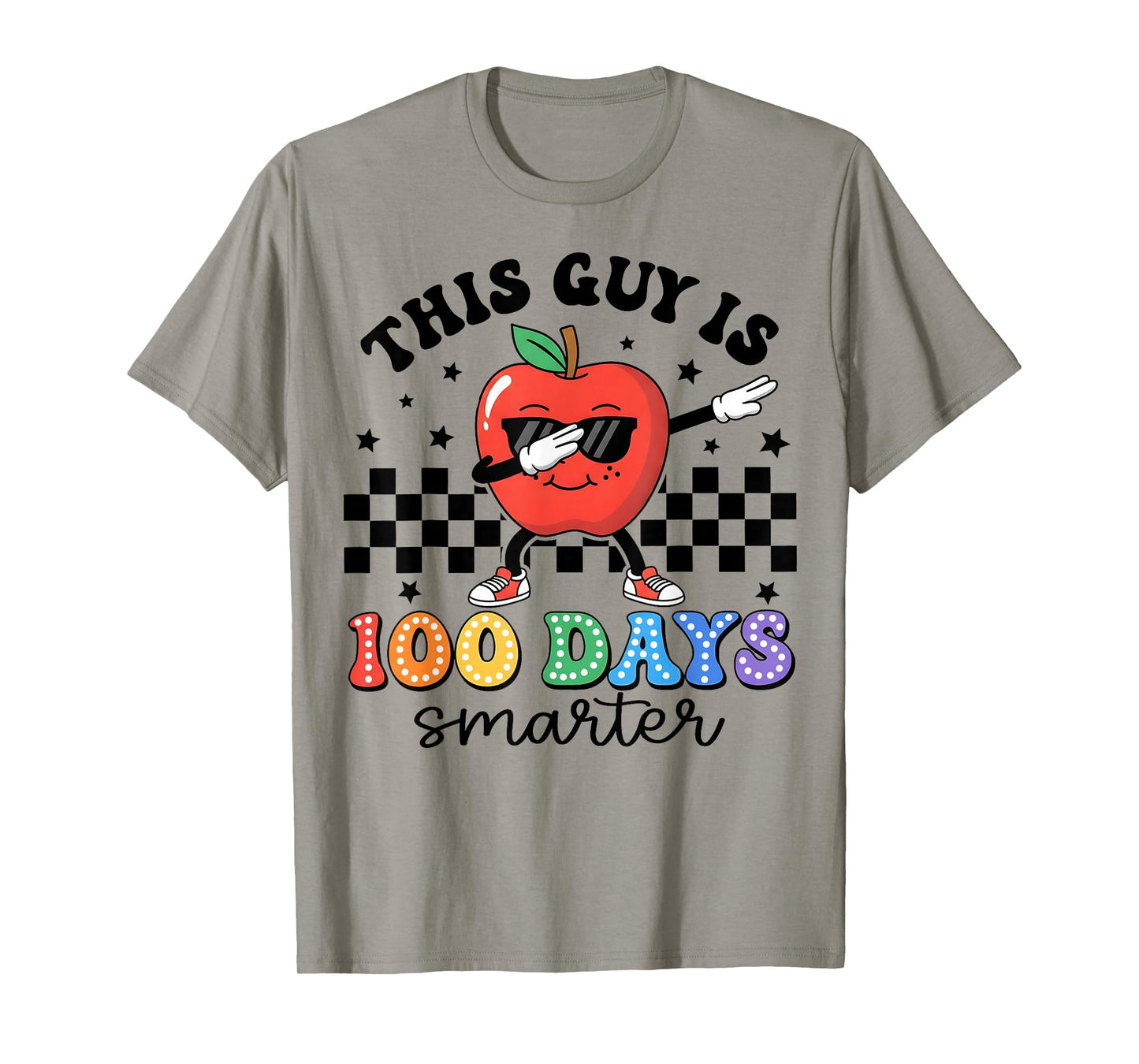 100th Day of School This Guy is 100 Days Smarter Apple Boy T-Shirt