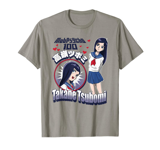 Mob Psycho 100 Takane Tsubomi Cute Hearts Anime Girl T-Shirt