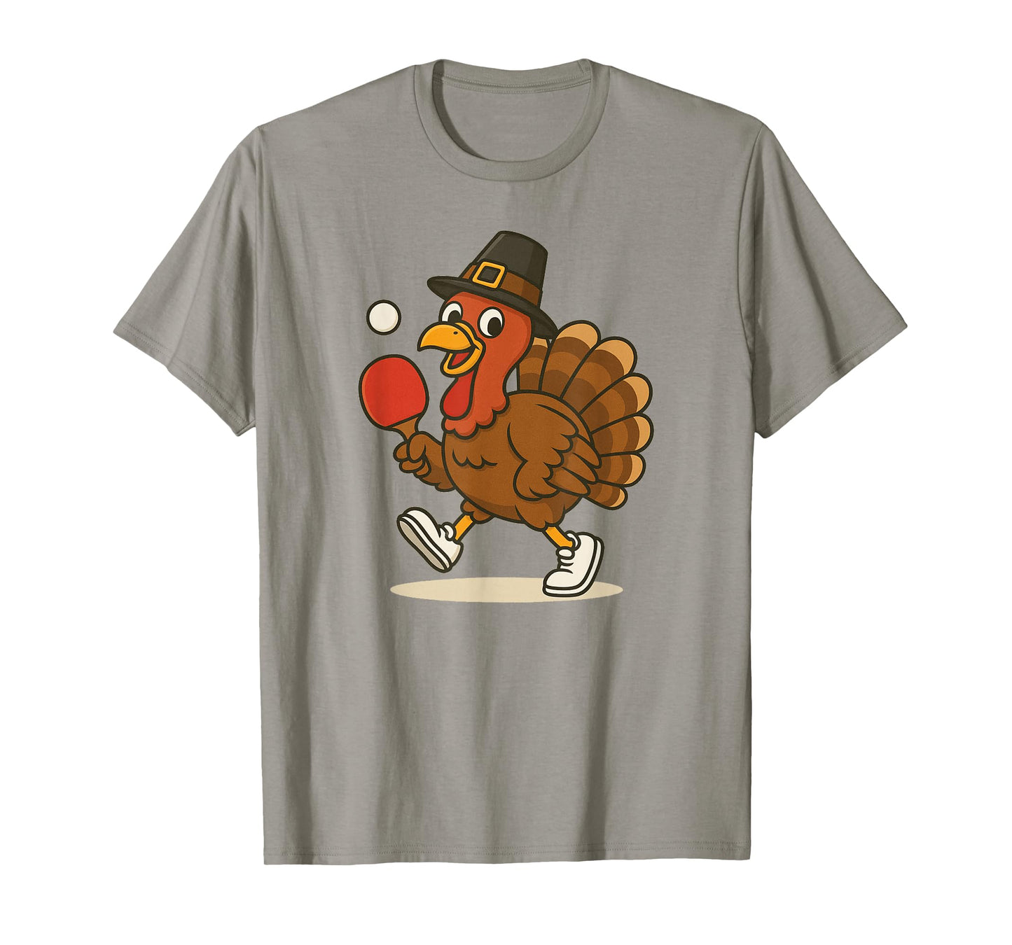 Thanksgiving Turkey Table Tennis Ping Pong Player T-Shirt