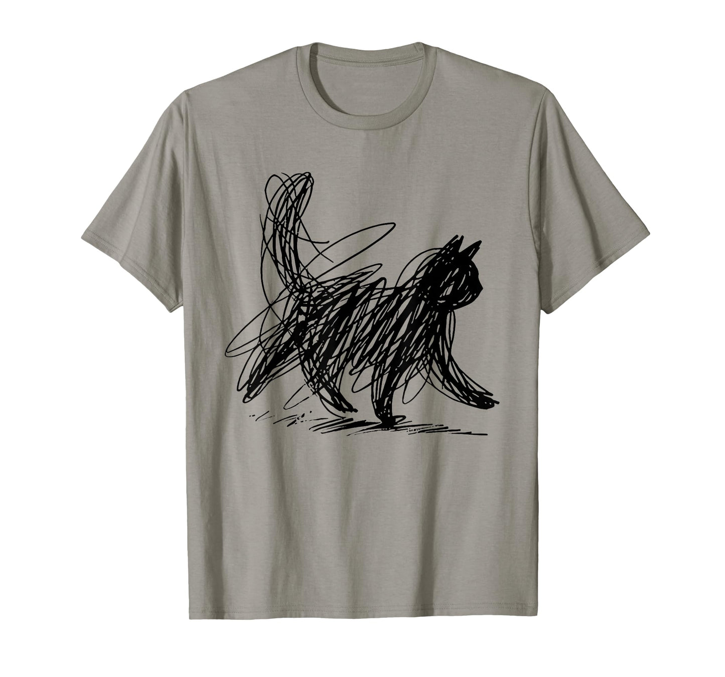 Minimalist cat Art T-Shirt