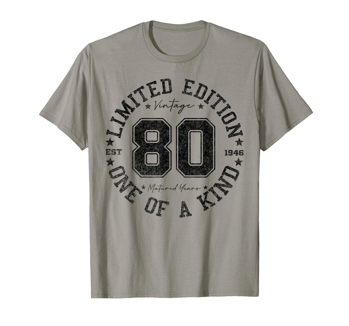80 Year Old Gifts Vintage 1946 Limited Edition 80th Birthday T-Shirt