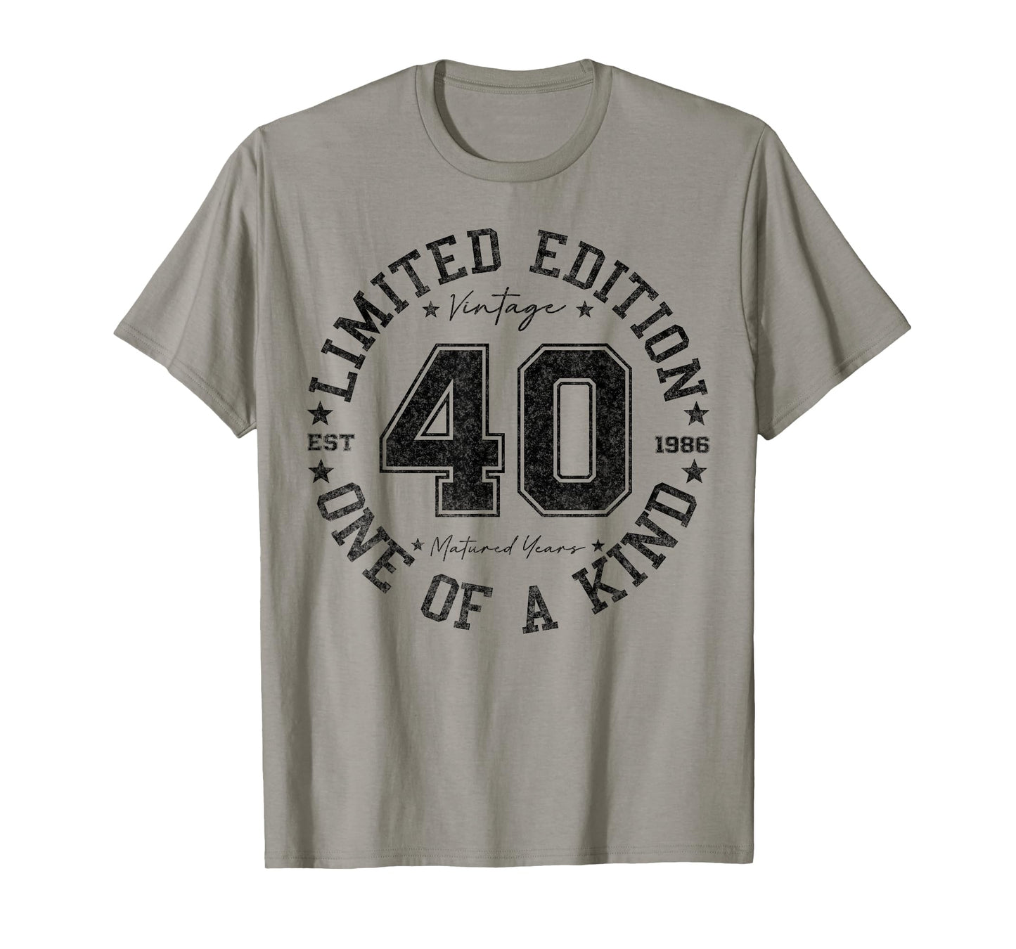 40 Year Old Gifts Vintage 1986 Limited Edition 40th Birthday T-Shirt