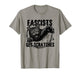 Vintage Black Cats Against Fascists Get Scratches T-Shirt