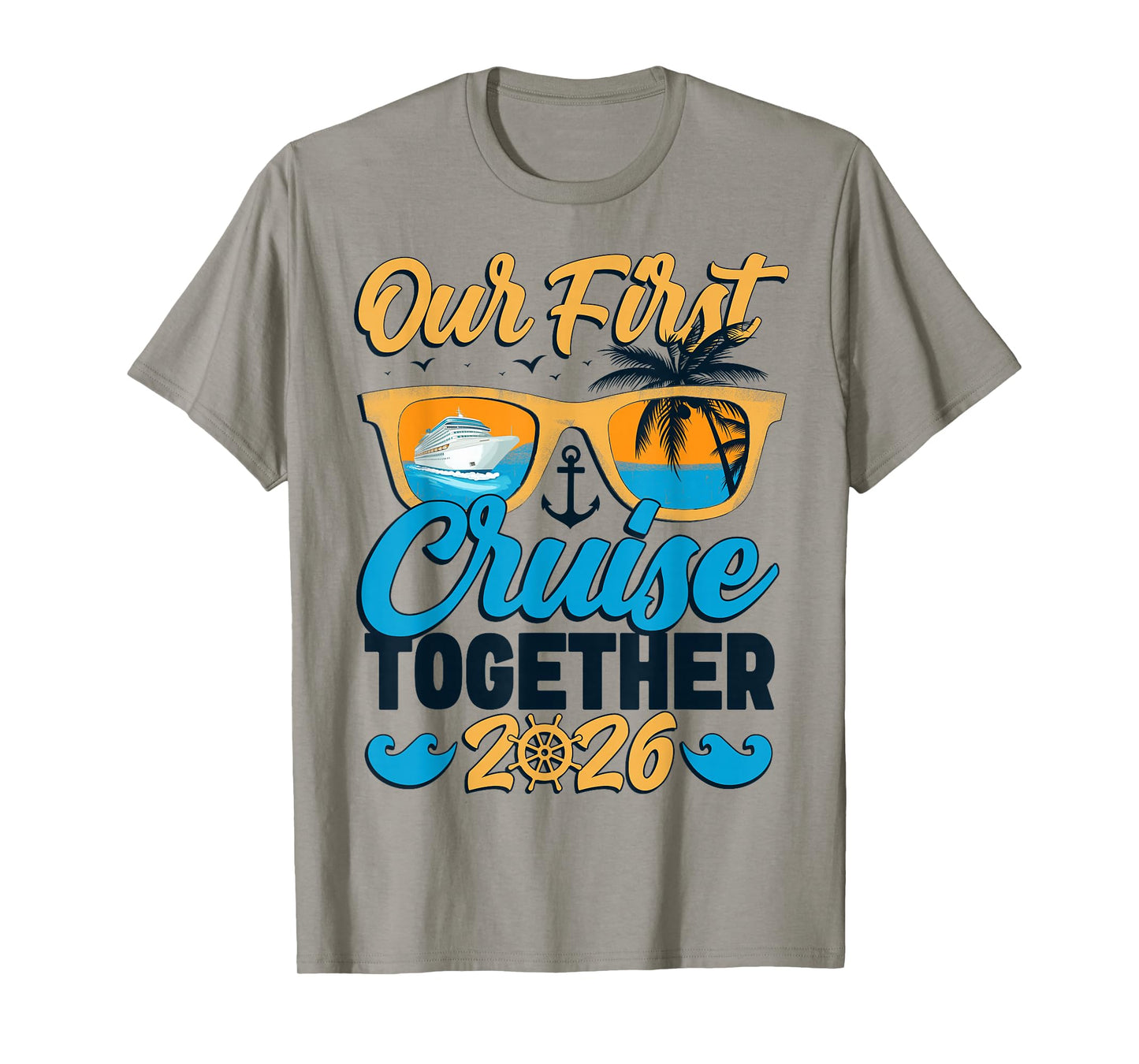 Our First Cruise 2026 Together Cute Matching Couples Cruise T-Shirt