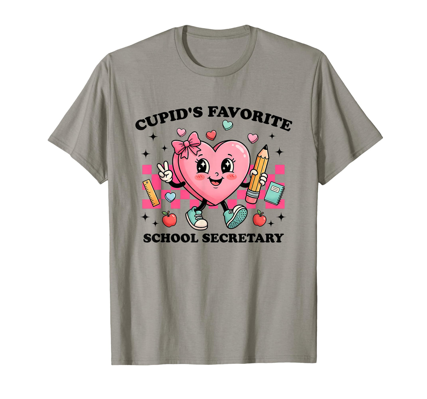 Cupid’s Favorite School Secretary Valentines Funny Cupid T-Shirt