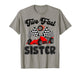 Sister of The Two Fast 2Nd Birthday Boy Racing Car Party T-Shirt