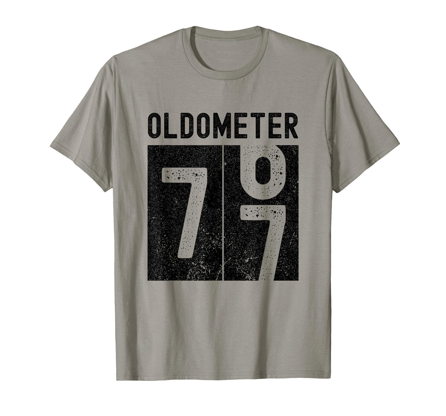 Oldometer 77th Birthday Funny Retro Turning 77 Years Old Men T-Shirt