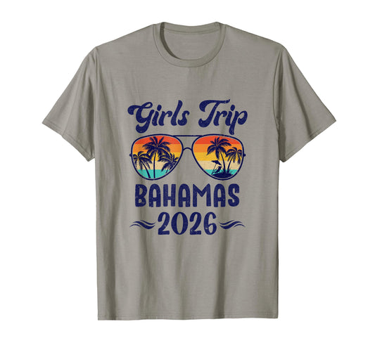 Bahamas Girls Trip Beach Vacation 2026 Matching Group T-Shirt