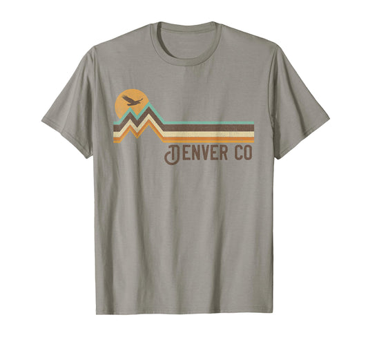 Denver - Vintage Men Women 70s 80s Graphic Cool Nature T-Shirt