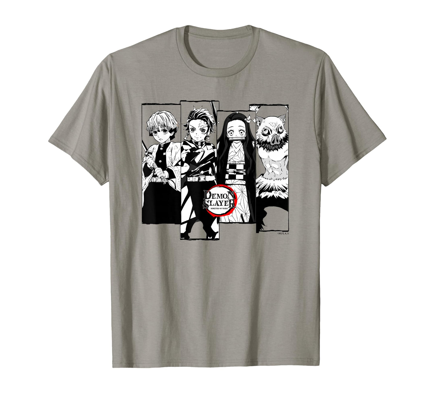 Demon Slayer: Kimetsu no Yaiba Slayer Corps Black and White T-Shirt