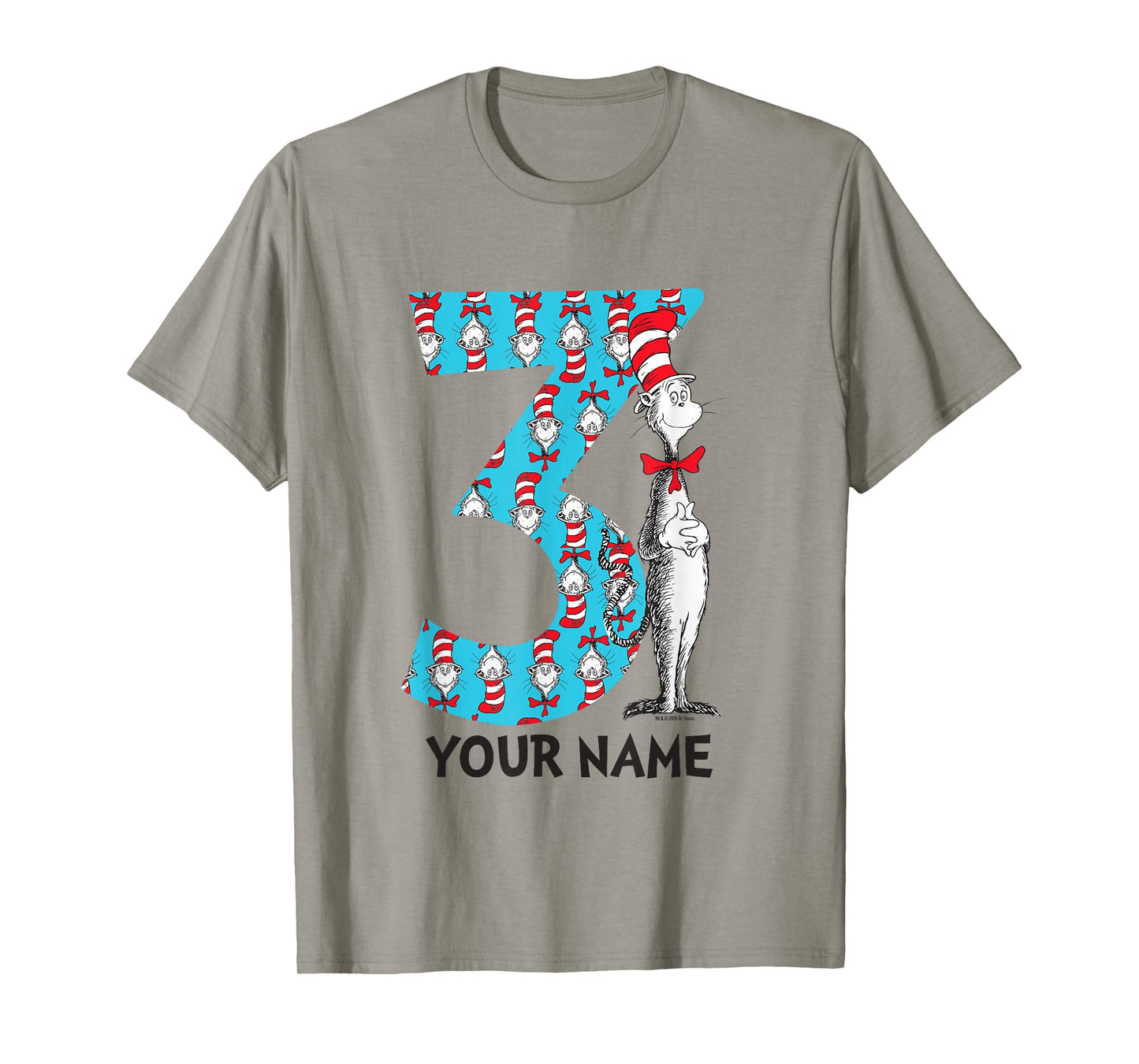 Cat in The Hat Customizable Name 3rd Birthday Celebration