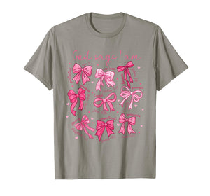 Retro Coquette Bow God Says I Am Christian Valentine Jesus T-Shirt