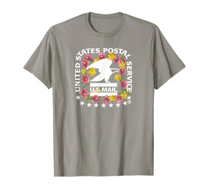 United States Postal Service Vintage Floral Logo USPS T-Shirt