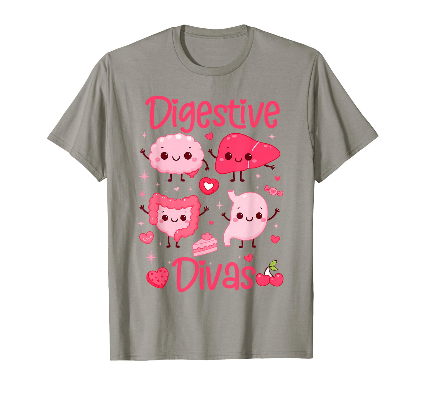 Valentines Gastroenterology GI Nurse Gastro Digestive Divas T-Shirt
