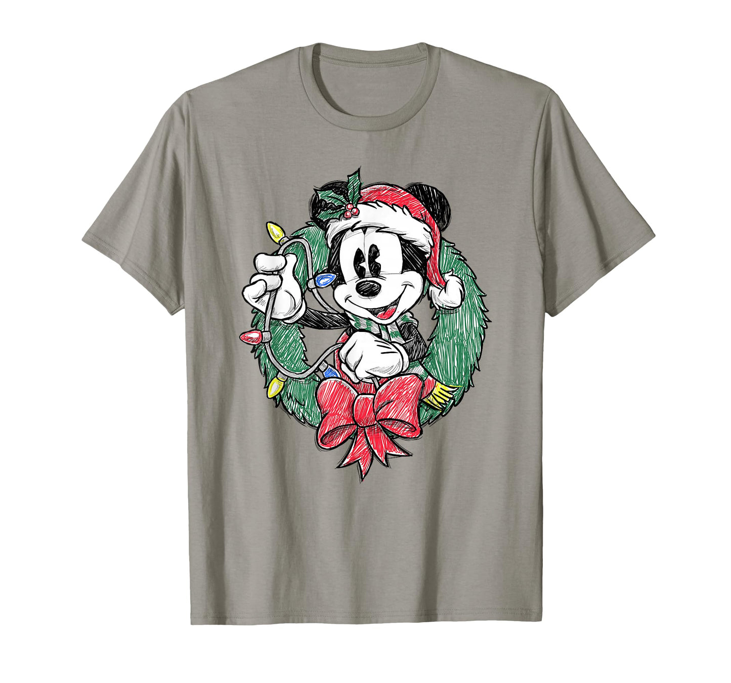 Disney Mickey and Friends Christmas Sketch Ornament Mickey T-Shirt