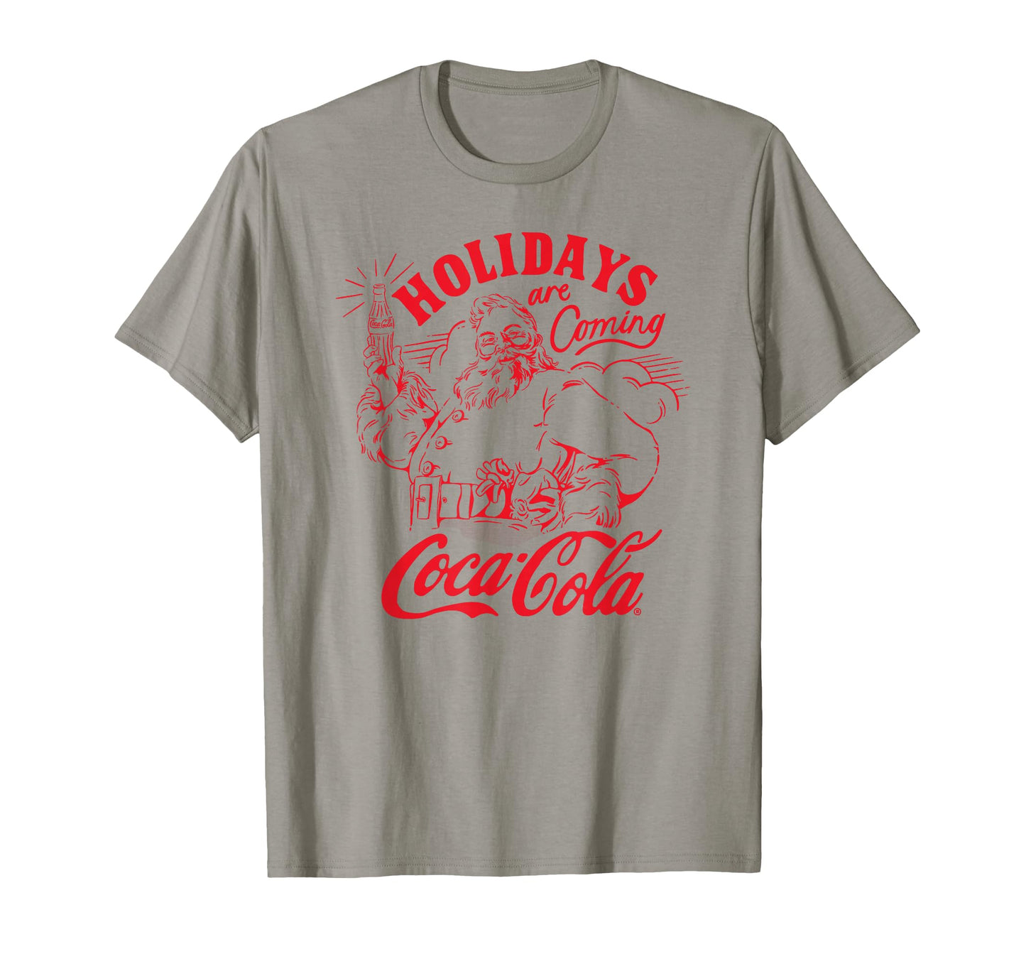 Coca-Cola Christmas Holidays Are Coming Vintage Poster T-Shirt