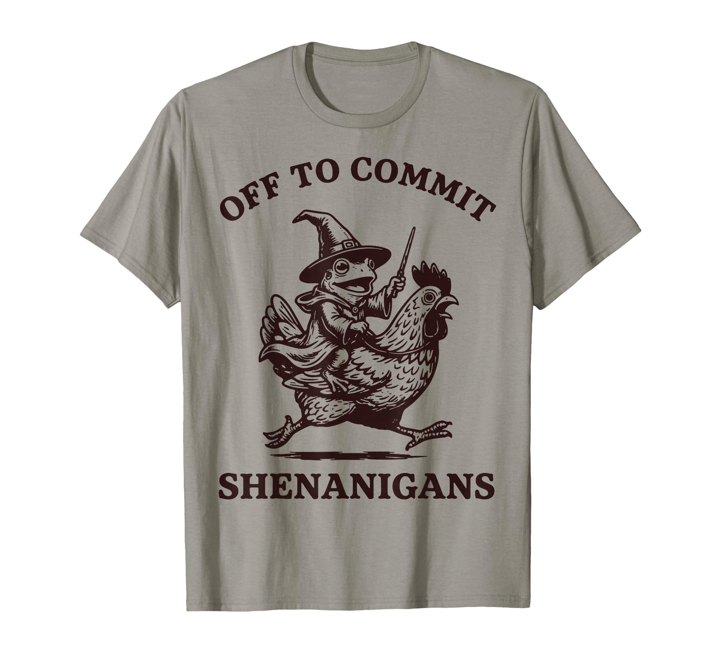Off to Commit Shenanigans Frog T-Shirt