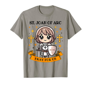 St Joan of Arc Catholic Christian Pray for Us Kids Toddlers T-Shirt