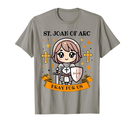 St Joan of Arc Catholic Christian Pray for Us Kids Toddlers T-Shirt