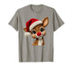 Crochet Reindeer Face Merry Christmas Girly Kids Toddler T-Shirt