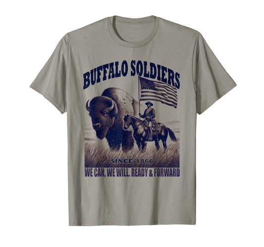 Buffalo Soldiers, African American Black History Military T-Shirt