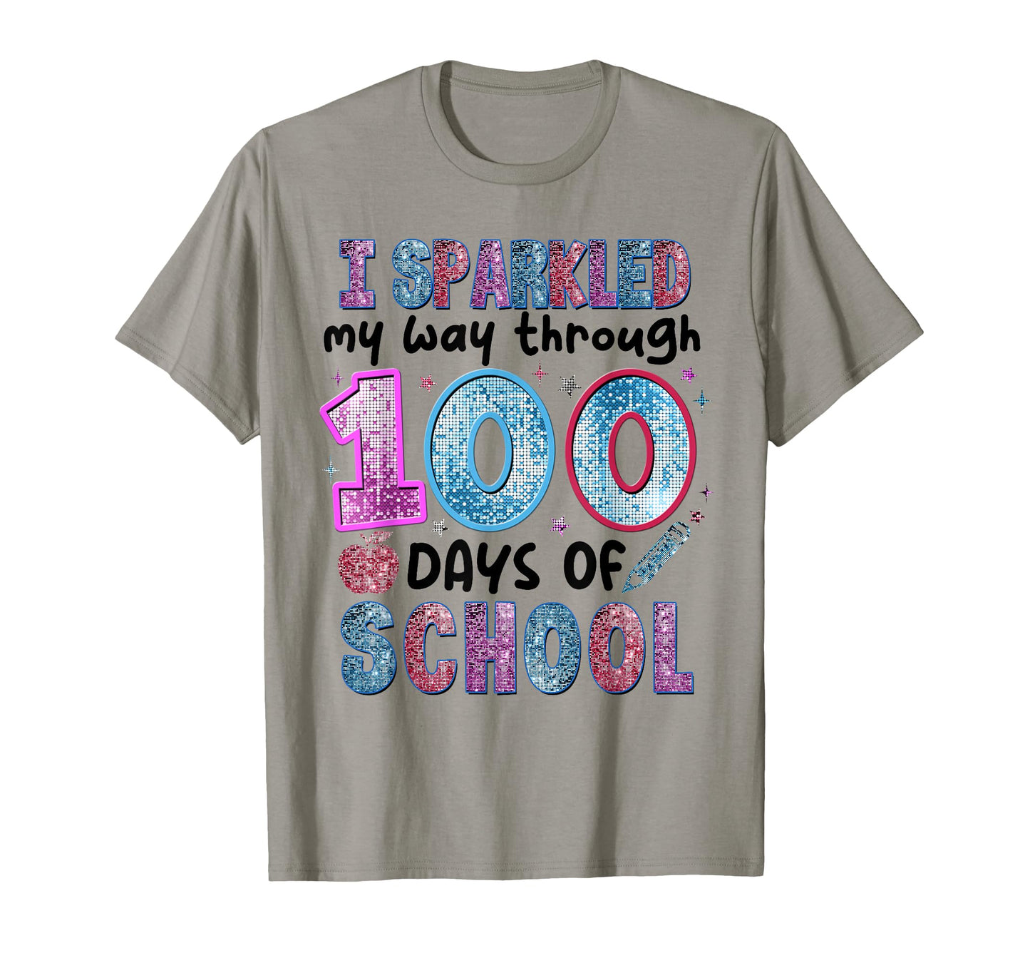Funny 100 Days of School Teacher Student Kids 100th Day T-Shirt