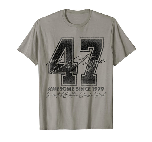 47 Year Old Gifts Vintage 1979 Limited Edition 47th Birthday T-Shirt