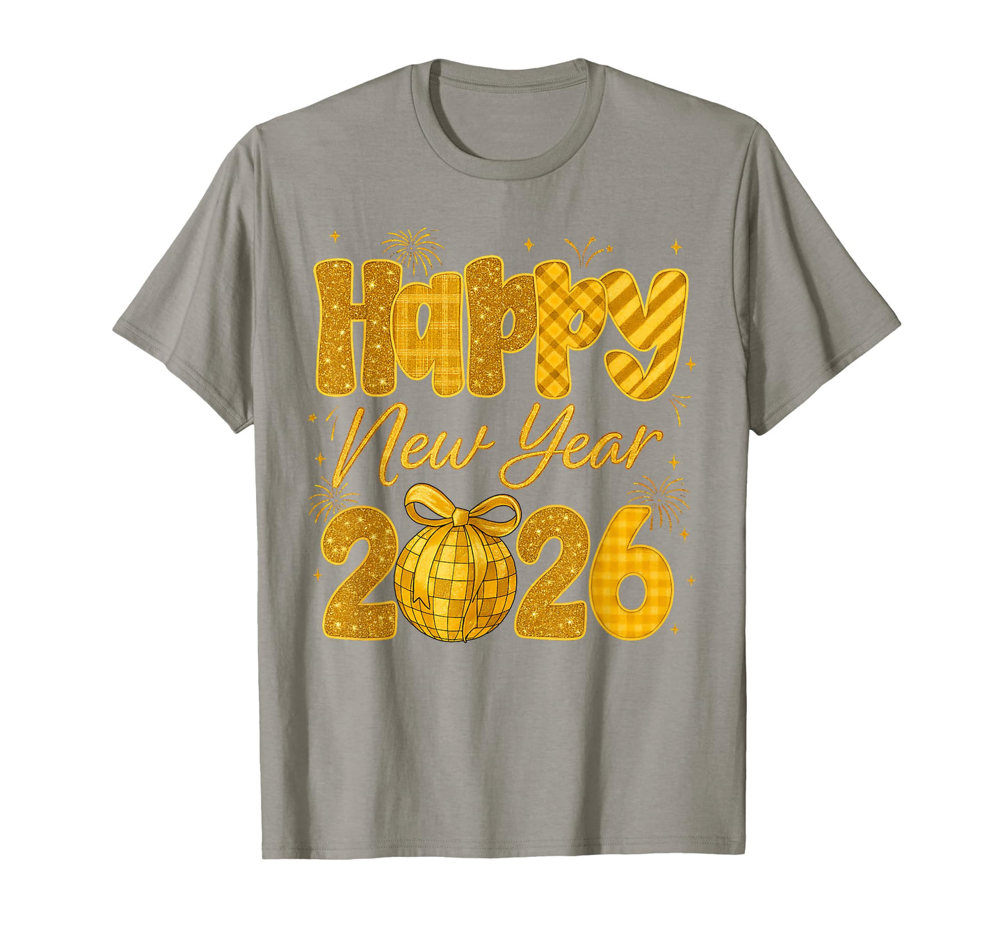 Happy New Year 2026 Eve Party Gold Family Matching Men Women T-Shirt