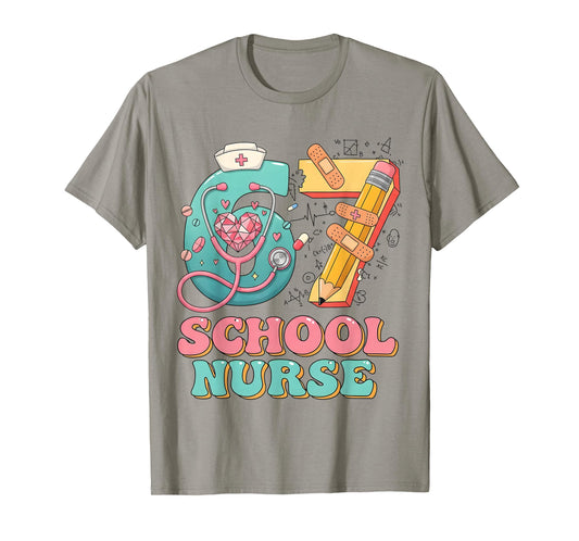 67 Meme Funny School Nurse Six Seven Meme Nursing Humor T-Shirt