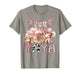 Rodeo Yaya Pink Cowgirl Coquette 1St Birthday Girl T-Shirt