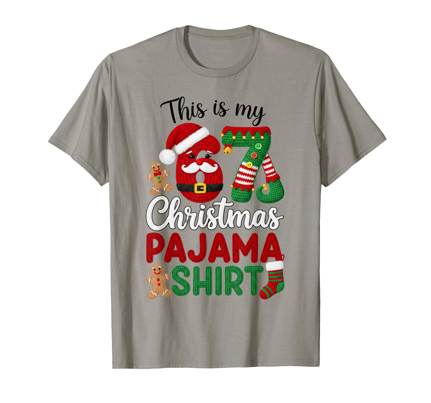 This is My Christmas Pajama Christmas 67 Family Matching PJs T-Shirt