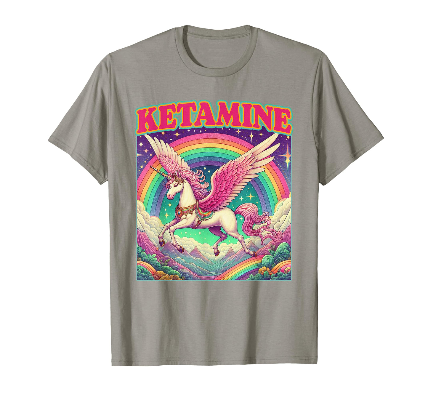 Unicorn Meme Unicorn Lover Funny Humor Sarcasm Ketamine T-Shirt